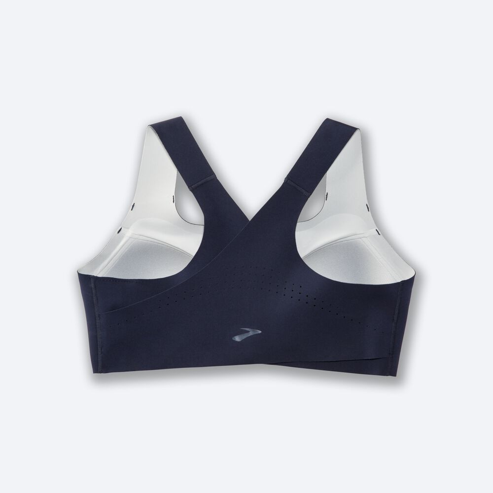 Sujetadores Deportivos Brooks Dare Zip Run Bra Mujer Azul Marino | Ecuador-91074