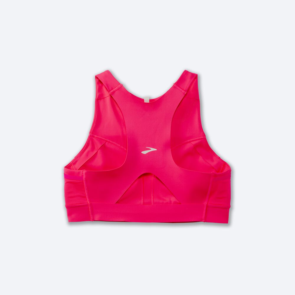 Sujetadores Deportivos Brooks Drive 3 Pocket Run Bra Mujer Rosas | Ecuador-71583