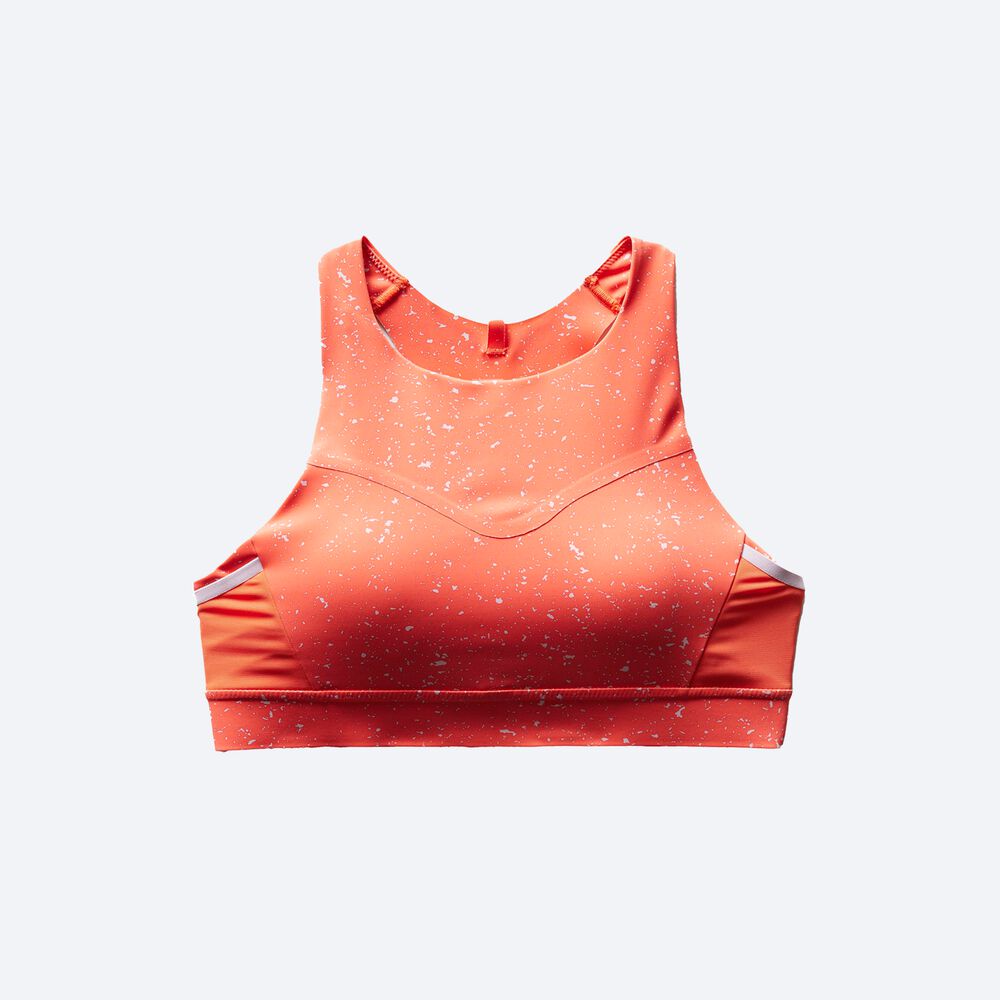 Sujetadores Deportivos Brooks Drive 3 Pocket Run Bra Mujer Naranjas | Ecuador-83296