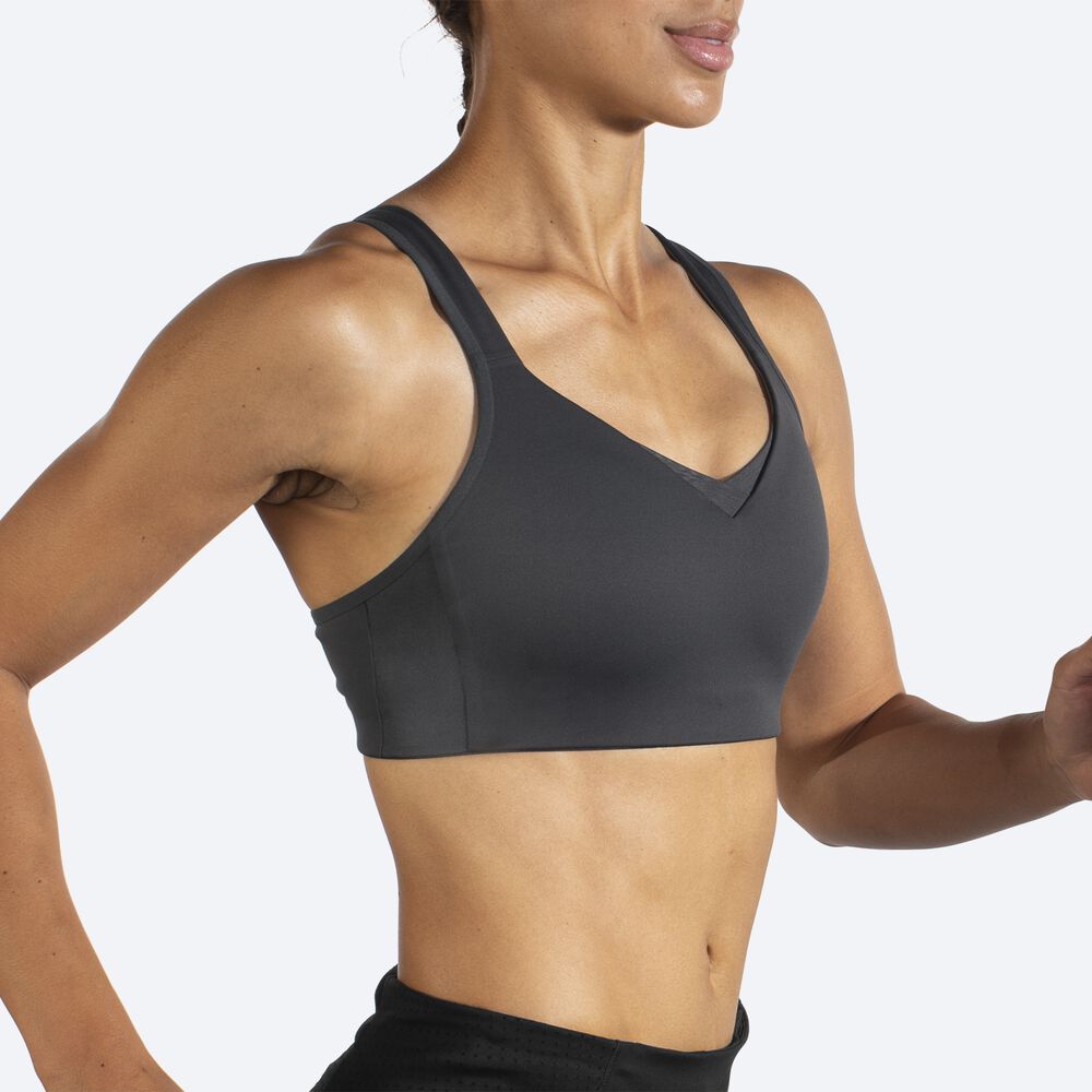 Sujetadores Deportivos Brooks Drive Convertible Run Bra Mujer Gris | Ecuador-32419