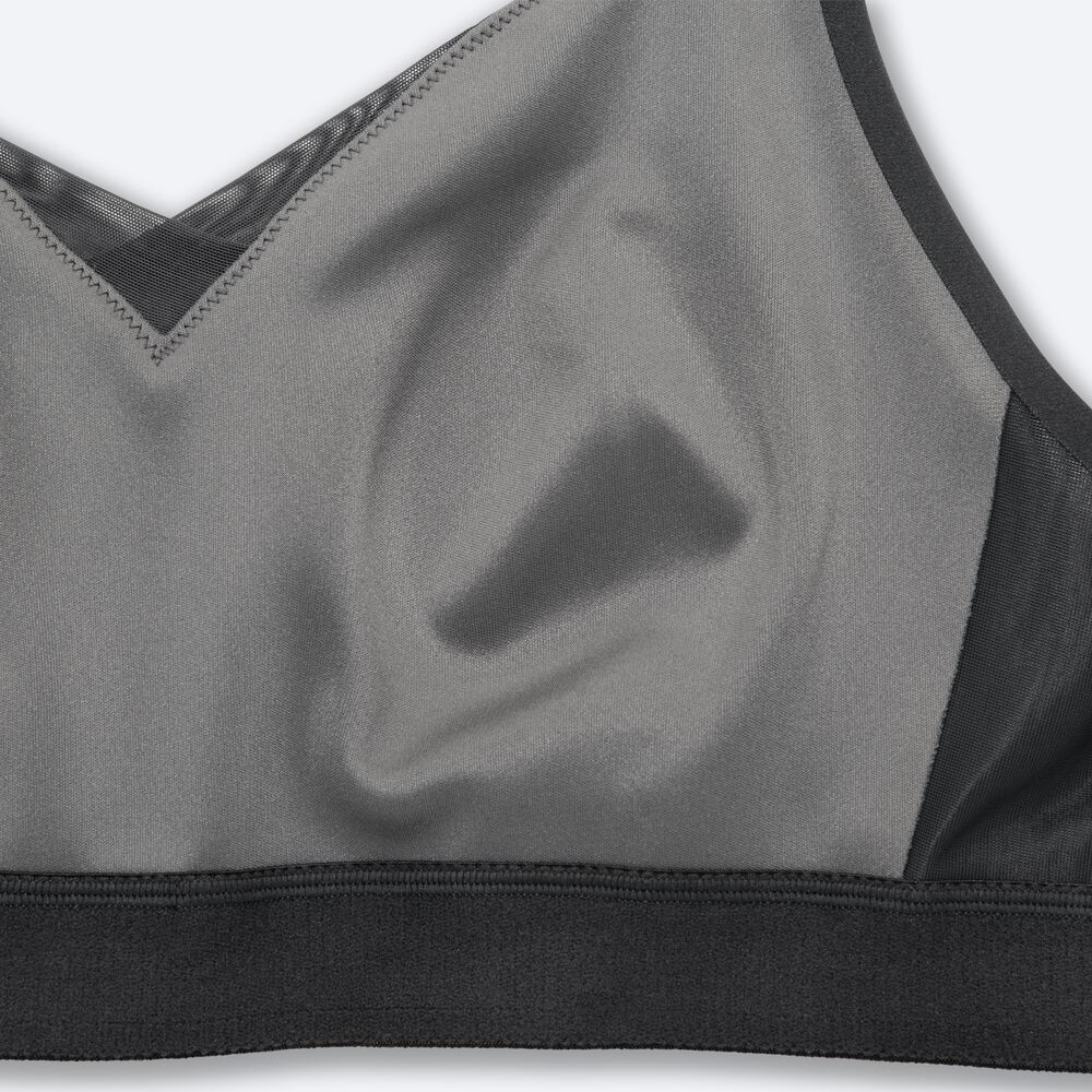 Sujetadores Deportivos Brooks Drive Convertible Run Bra Mujer Gris | Ecuador-32419