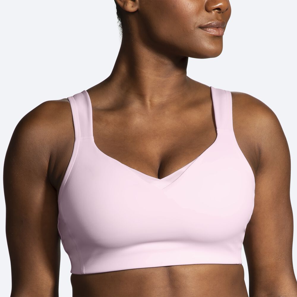 Sujetadores Deportivos Brooks Drive Convertible Run Bra Mujer Rosas | Ecuador-39210