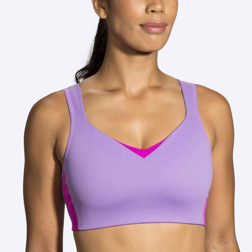 Sujetadores Deportivos Brooks Drive Convertible Run Bra Mujer Moradas | Ecuador-53619