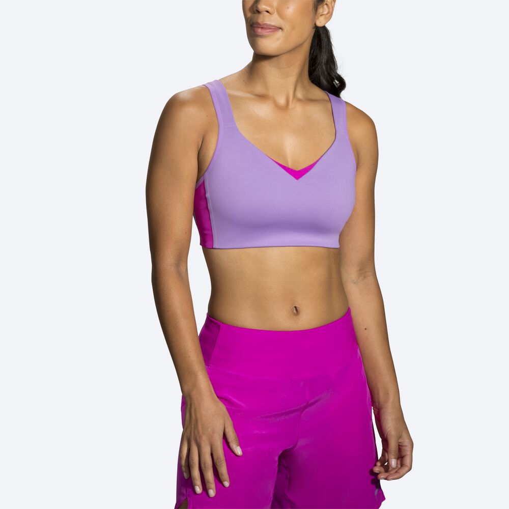 Sujetadores Deportivos Brooks Drive Convertible Run Bra Mujer Moradas | Ecuador-53619