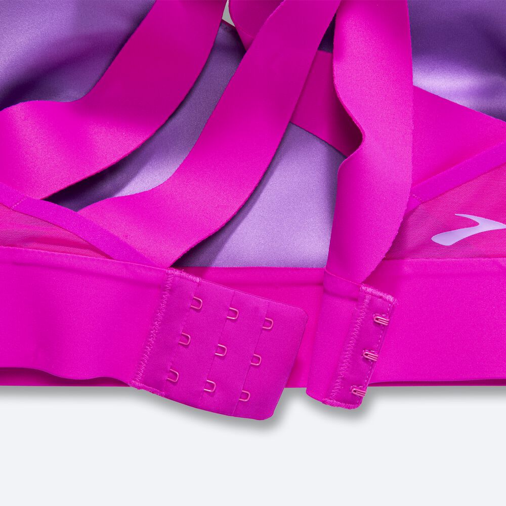 Sujetadores Deportivos Brooks Drive Interlace Run Bra Mujer Rosas/Moradas | Ecuador-25486