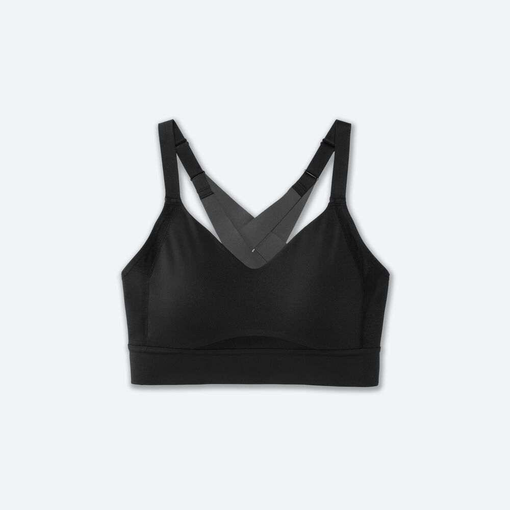 Sujetadores Deportivos Brooks Drive Interlace Run Bra Mujer Negras | Ecuador-31706