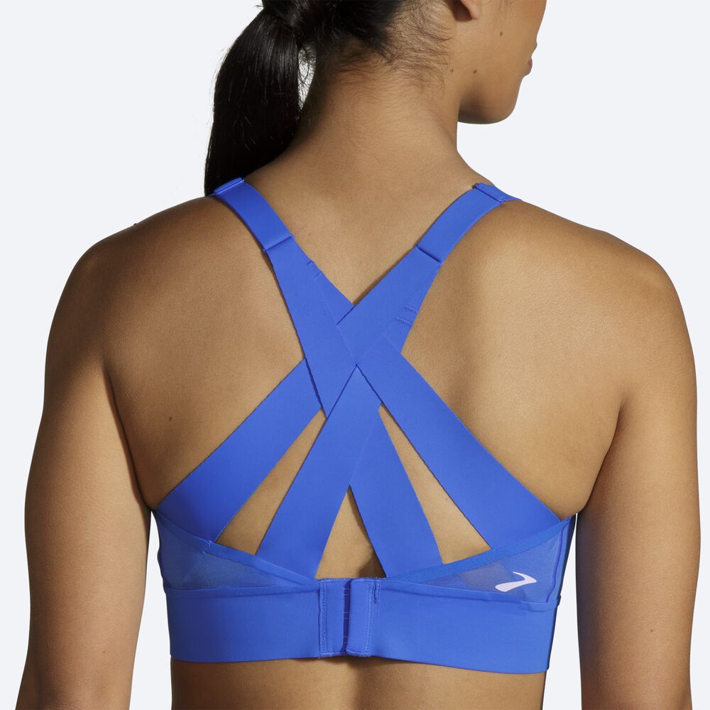 Sujetadores Deportivos Brooks Drive Interlace Run Bra Mujer Azules | Ecuador-54608