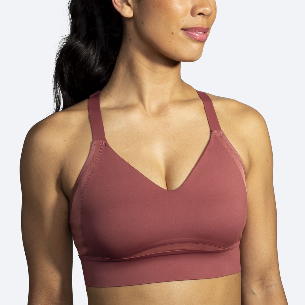 Sujetadores Deportivos Brooks Drive Interlace Run Bra Mujer Terracotta | Ecuador-56478