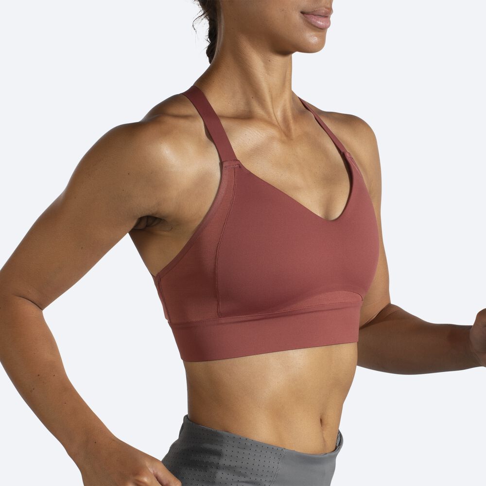 Sujetadores Deportivos Brooks Drive Interlace Run Bra Mujer Terracotta | Ecuador-56478