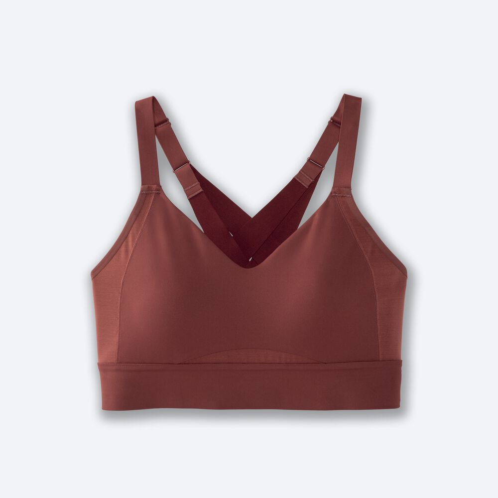 Sujetadores Deportivos Brooks Drive Interlace Run Bra Mujer Terracotta | Ecuador-56478