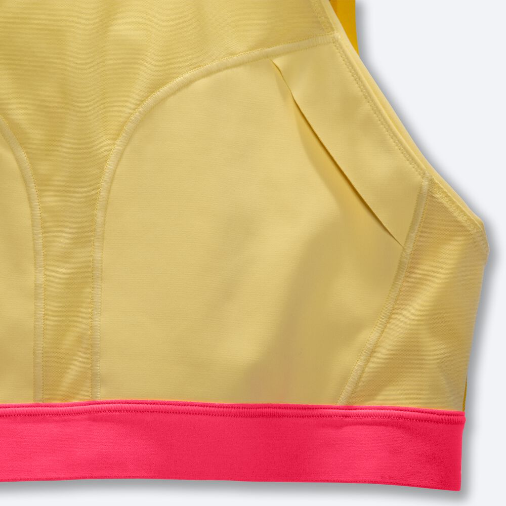 Sujetadores Deportivos Brooks Drive Mesh Run Bra Mujer Marrones/Naranjas | Ecuador-40836