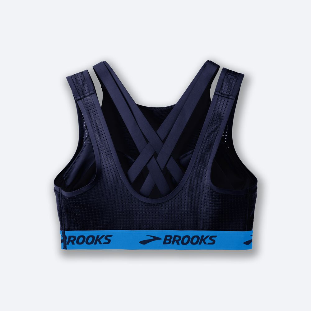 Sujetadores Deportivos Brooks Drive Mesh Run Bra Mujer Azul Marino/Azules | Ecuador-84930