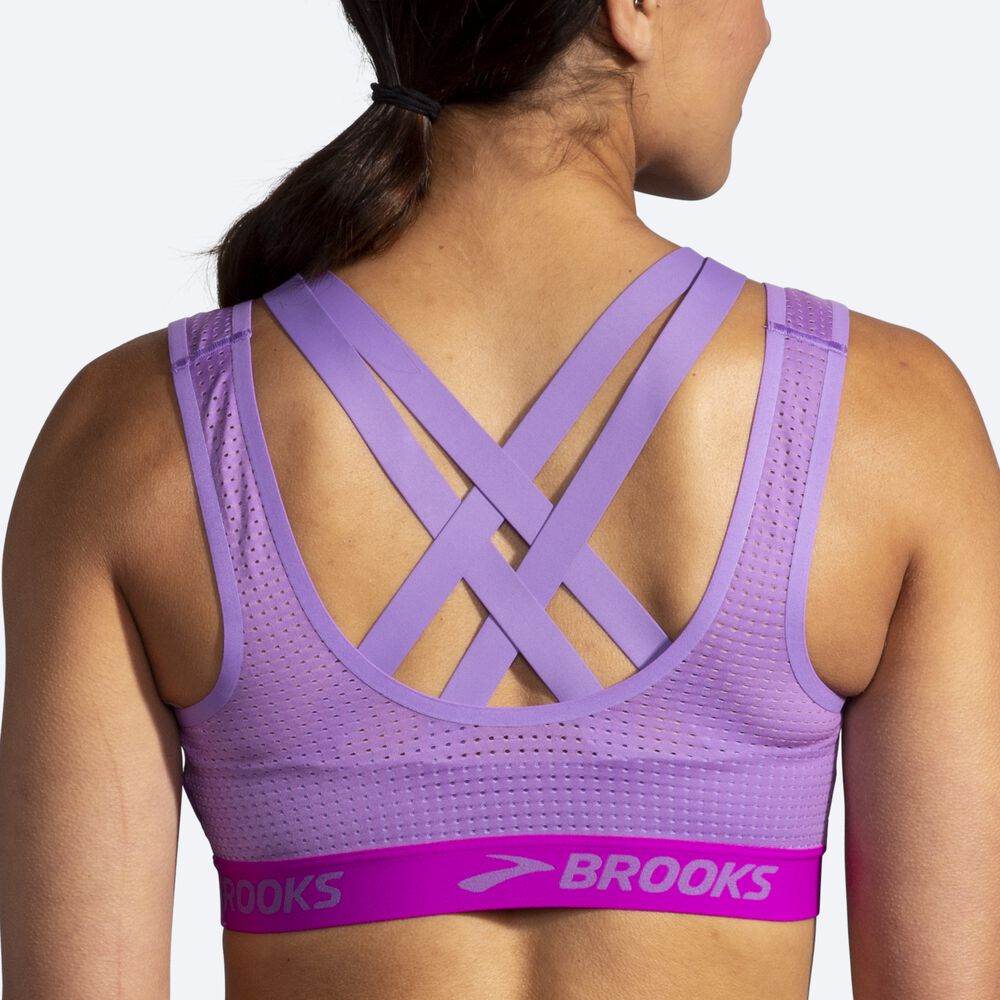 Sujetadores Deportivos Brooks Drive Mesh Run Bra Mujer Moradas | Ecuador-90683