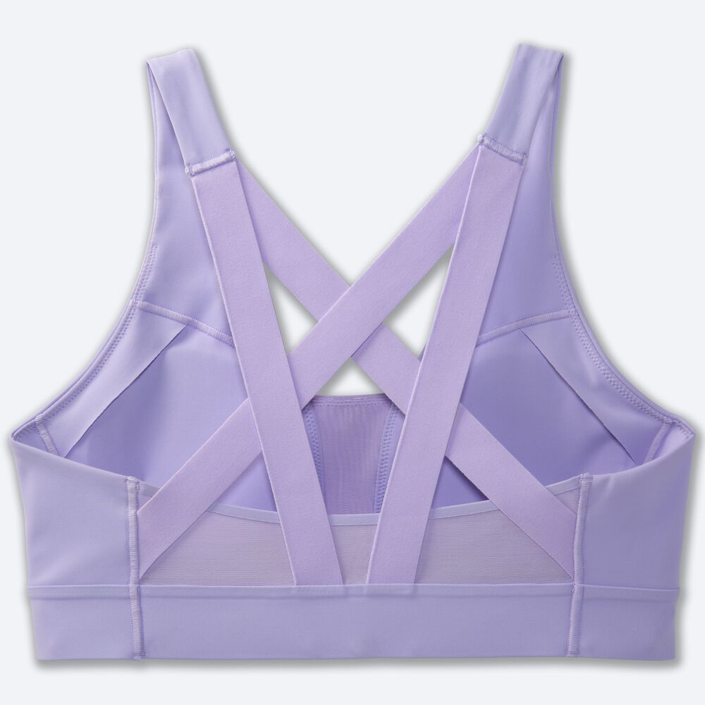 Sujetadores Deportivos Brooks Drive Plunge Run Bra Mujer Moradas Gris | Ecuador-65934