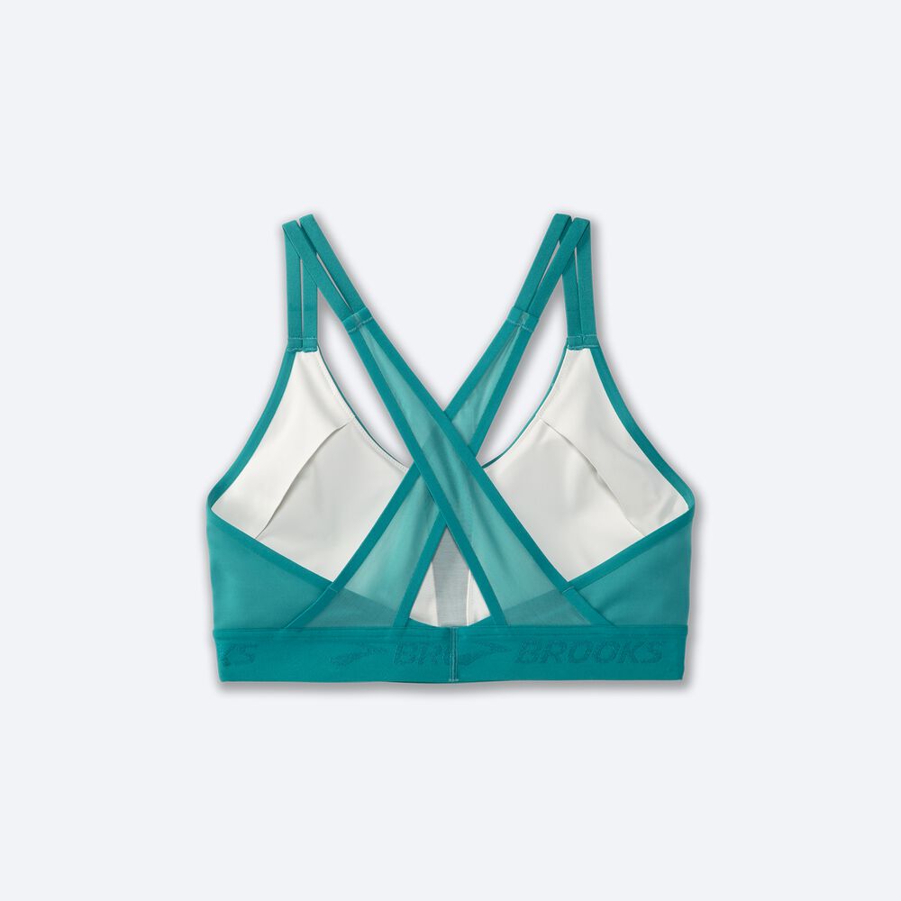 Sujetadores Deportivos Brooks Drive Plunge Run Bra 2.0 Mujer Verde | Ecuador-73480