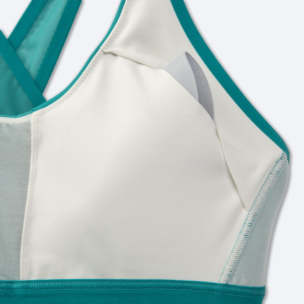 Sujetadores Deportivos Brooks Drive Plunge Run Bra 2.0 Mujer Verde | Ecuador-73480