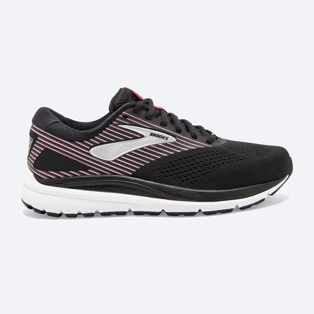 Zapatillas Running Brooks Addiction 14 Mujer Negras/Rosas/Plateadas | Ecuador-86021