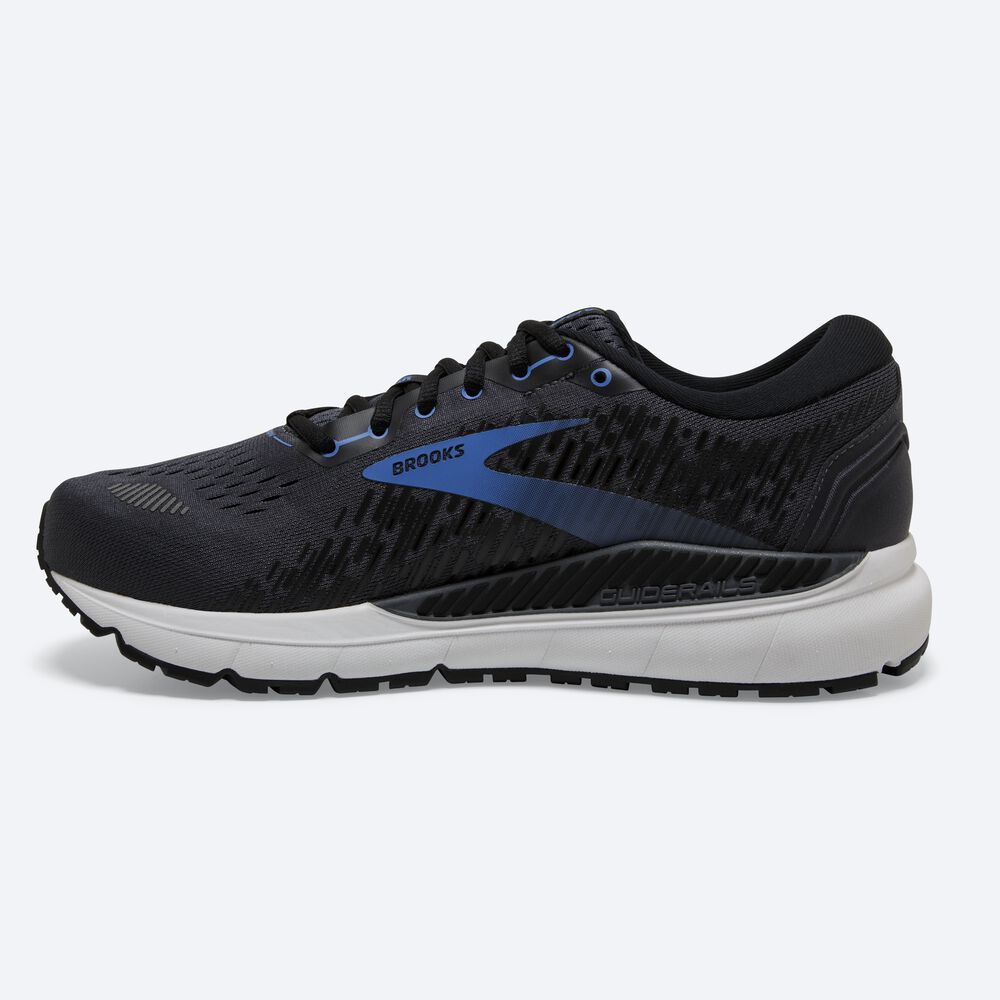 Zapatillas Running Brooks Addiction GTS 15 Hombre Negras/Azules | Ecuador-05781