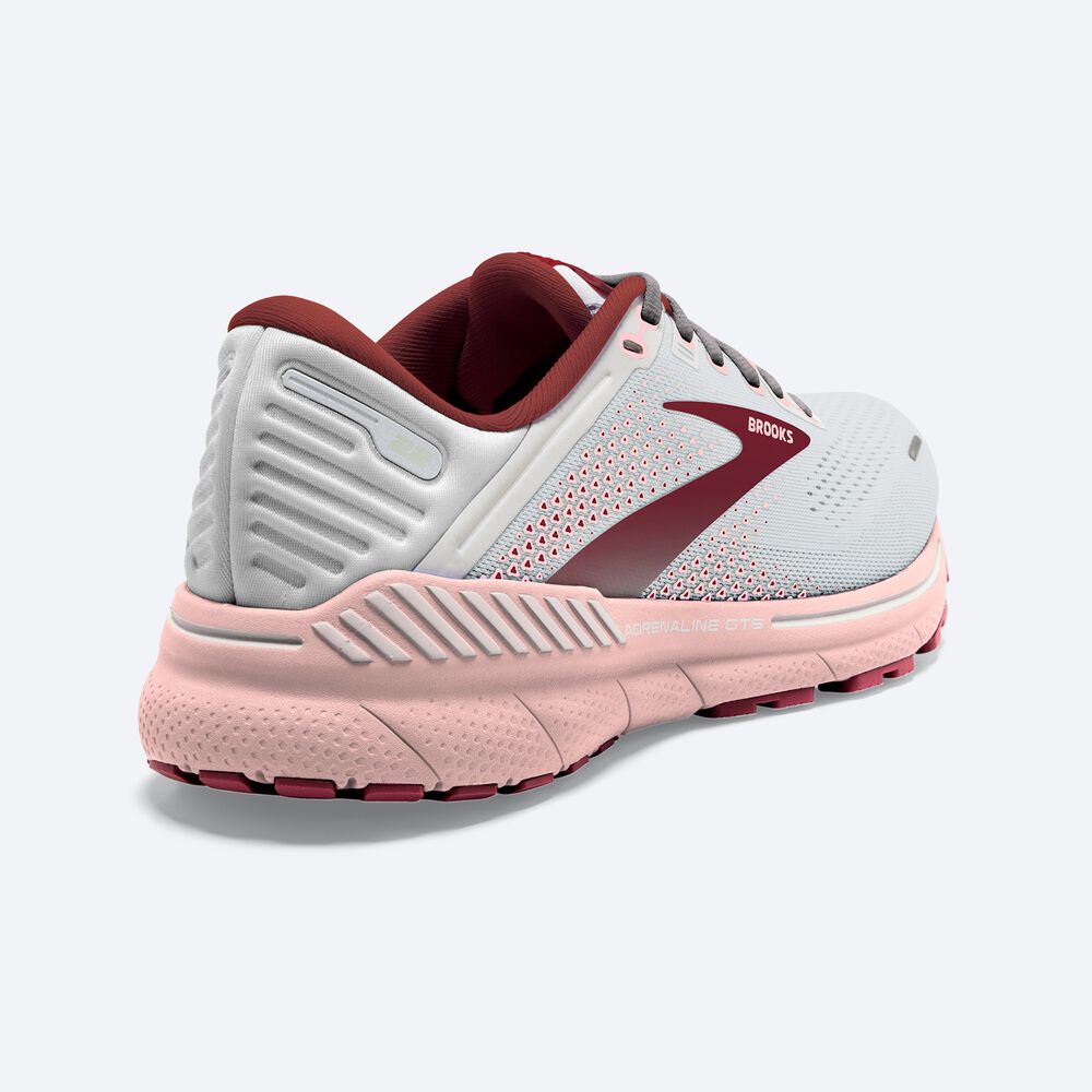 Zapatillas Running Brooks Adrenaline GTS 22 Mujer Gris/Rosas/Marrones | Ecuador-02743