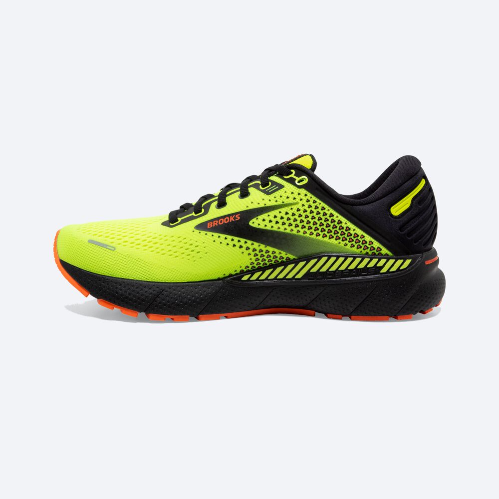 Zapatillas Running Brooks Adrenaline GTS 22 Hombre Amarillo/Negras | Ecuador-04721