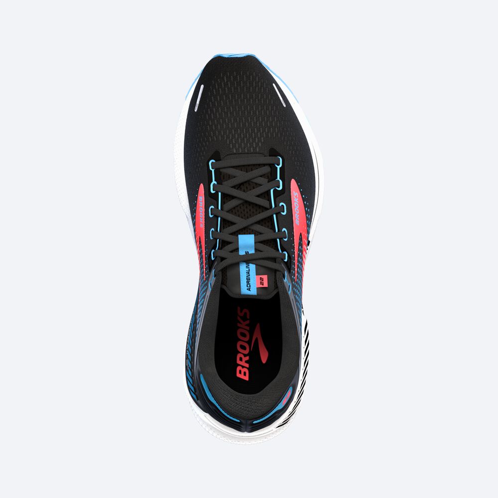 Zapatillas Running Brooks Adrenaline GTS 22 Mujer Negras/Azules/Coral | Ecuador-07168