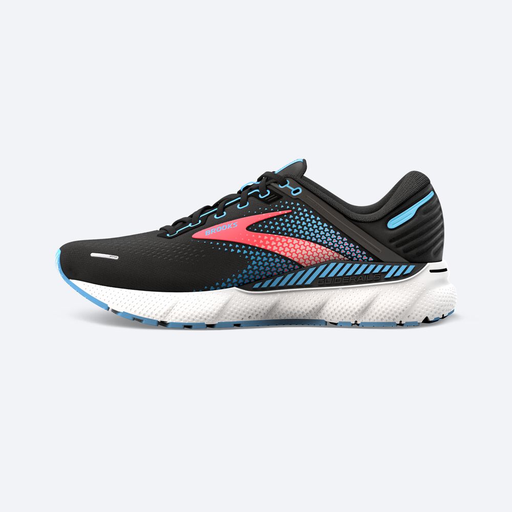 Zapatillas Running Brooks Adrenaline GTS 22 Mujer Negras/Azules/Coral | Ecuador-07168