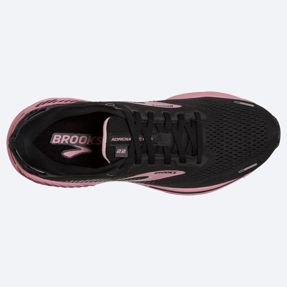 Zapatillas Running Brooks Adrenaline GTS 22 Mujer Negras/Plateadas | Ecuador-19753