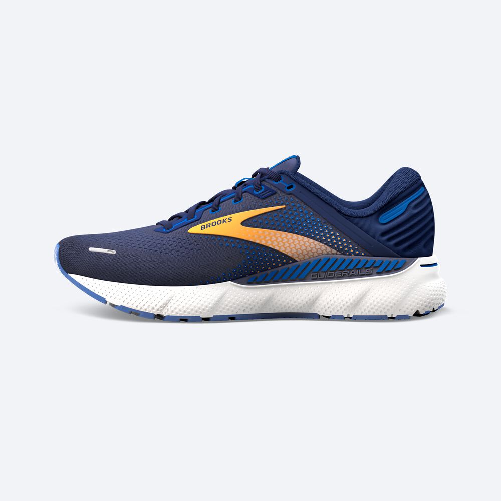 Zapatillas Running Brooks Adrenaline GTS 22 Hombre Azul Marino/Naranjas/Blancas | Ecuador-25317