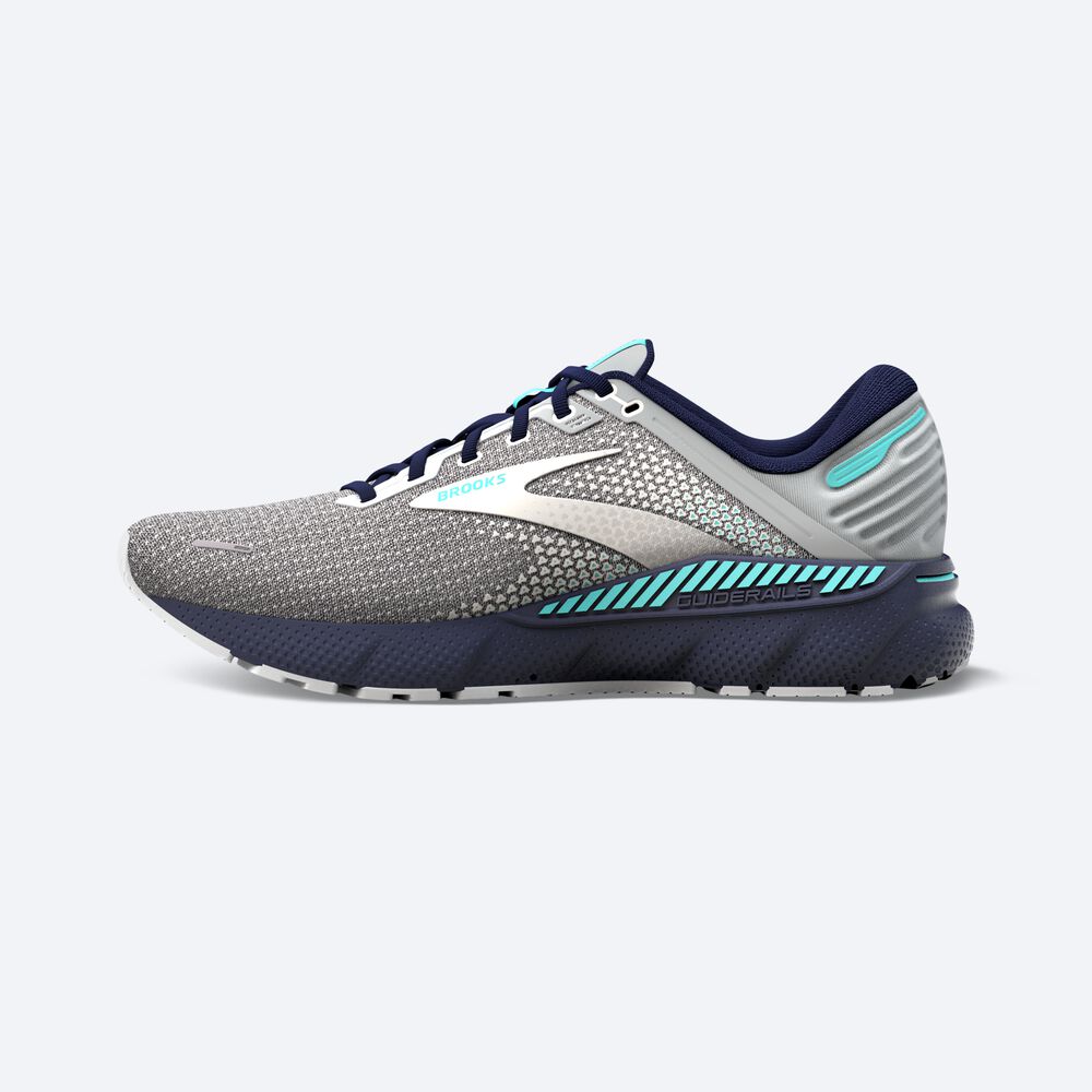 Zapatillas Running Brooks Adrenaline GTS 22 Mujer Gris/Azul Marino | Ecuador-28047