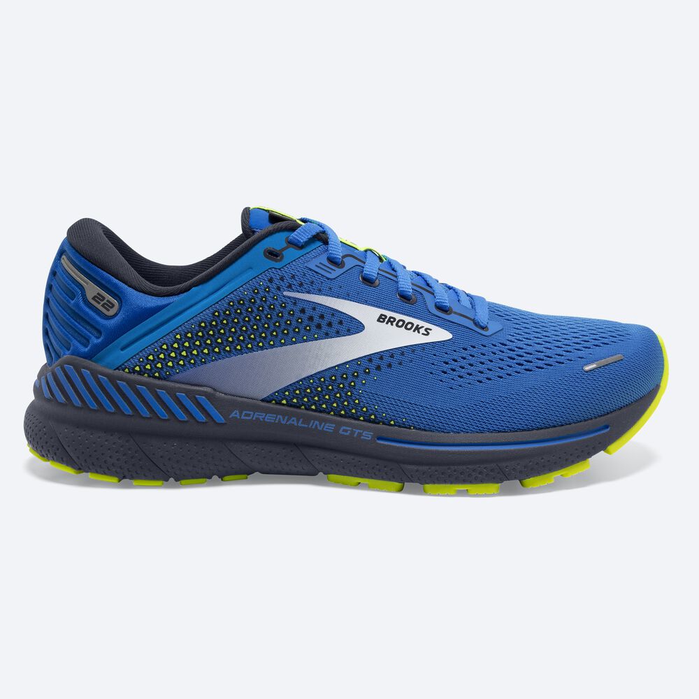 Zapatillas Running Brooks Adrenaline GTS 22 Hombre Azules | Ecuador-29840