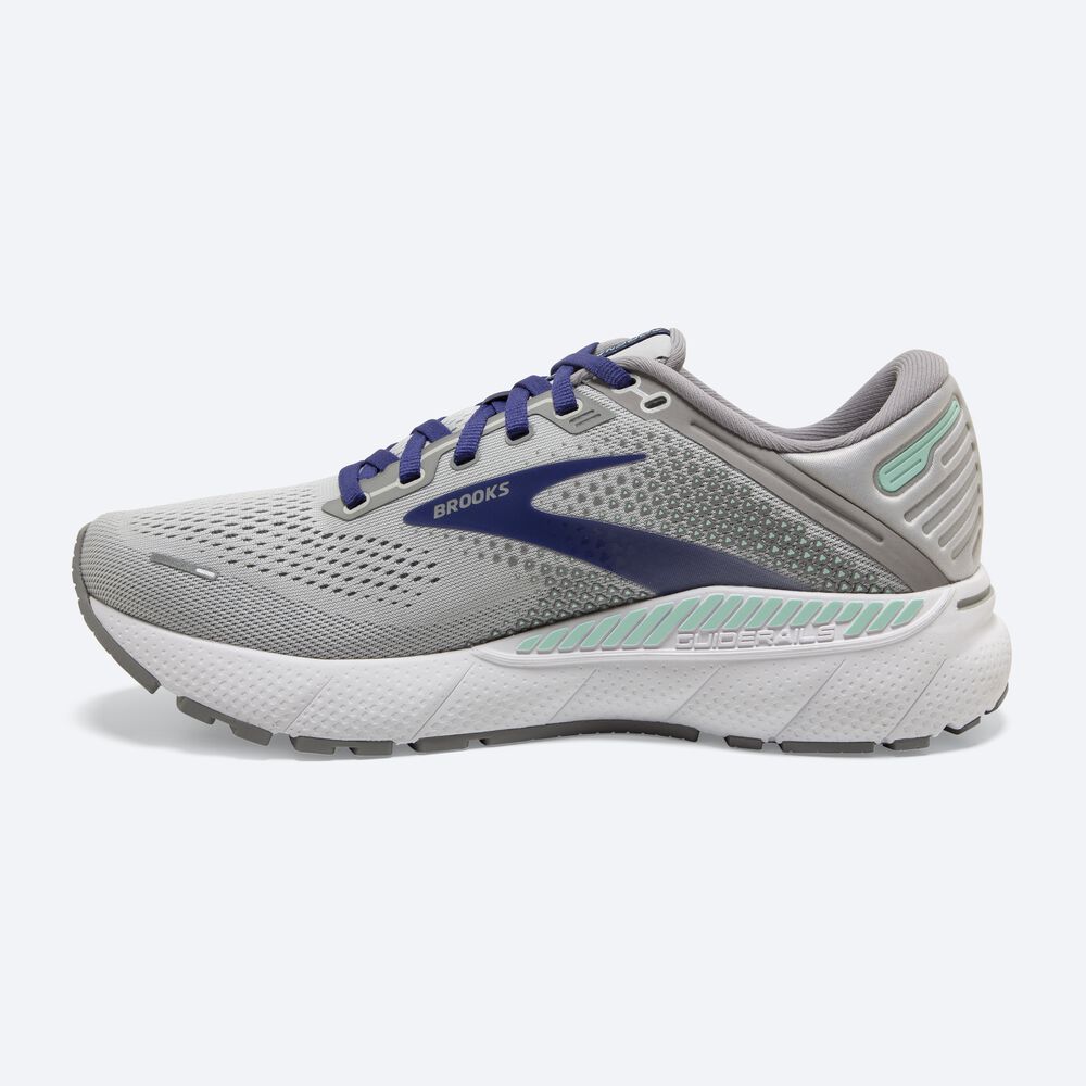 Zapatillas Running Brooks Adrenaline GTS 22 Mujer Gris/Azules/Verde | Ecuador-37610