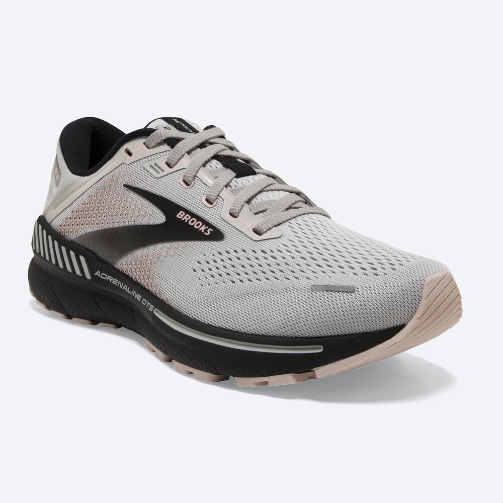 Zapatillas Running Brooks Adrenaline GTS 22 Mujer Gris/Rosas/Negras | Ecuador-41275