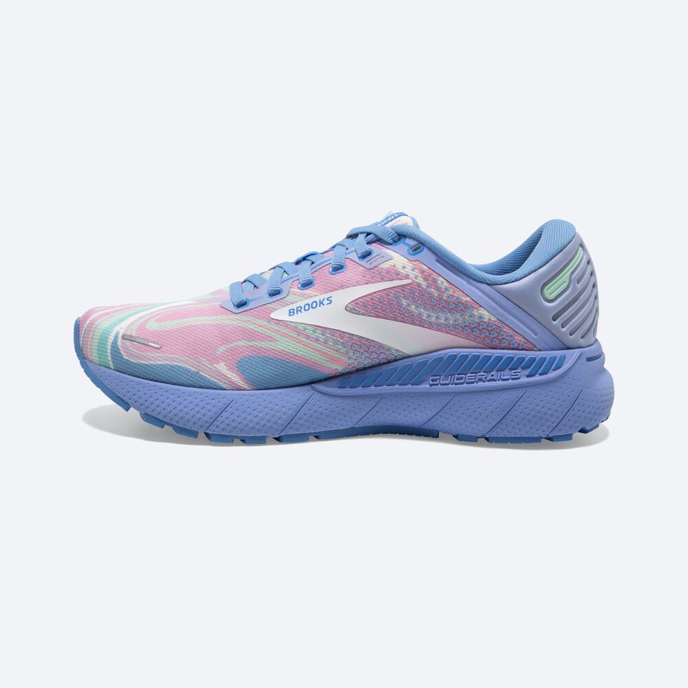 Zapatillas Running Brooks Adrenaline GTS 22 Mujer Azules/Blancas | Ecuador-43216