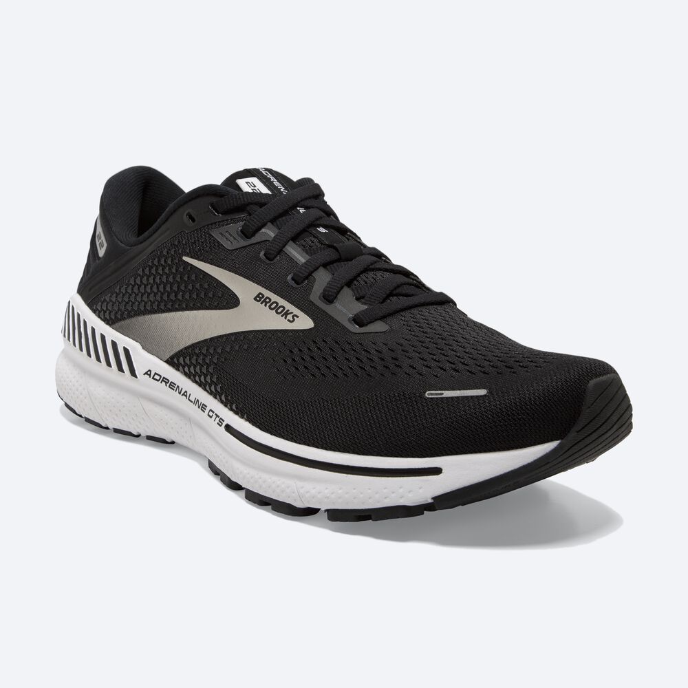 Zapatillas Running Brooks Adrenaline GTS 22 Hombre Negras/Plateadas/Gris Oscuro | Ecuador-50329