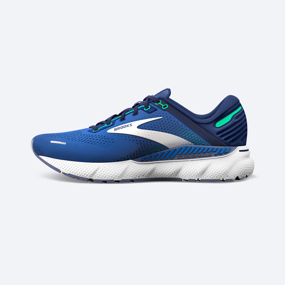 Zapatillas Running Brooks Adrenaline GTS 22 Hombre Azules/Verde | Ecuador-59310