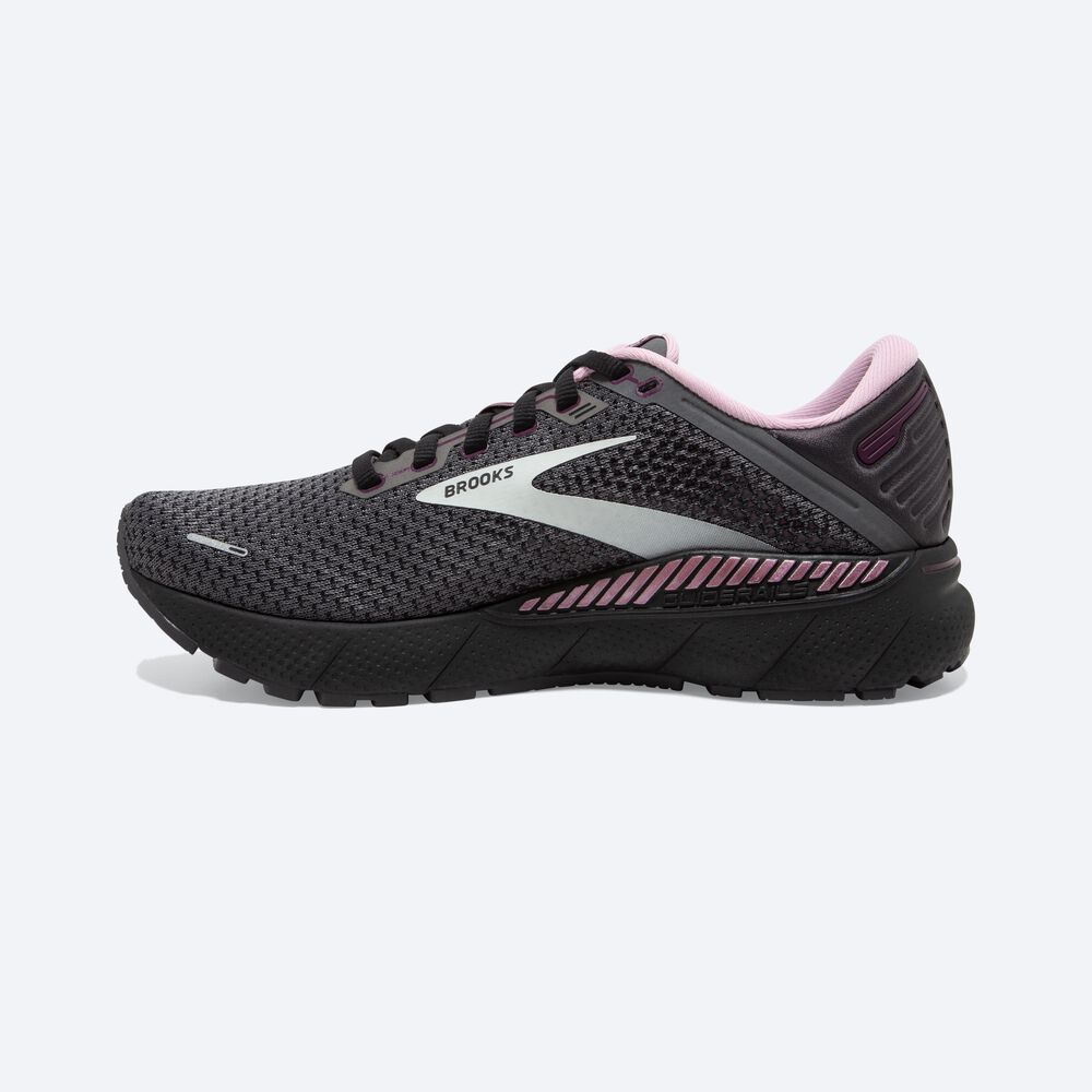 Zapatillas Running Brooks Adrenaline GTS 22 Mujer Negras/Metal | Ecuador-64982