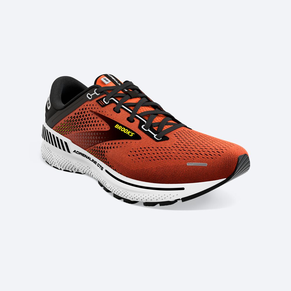 Zapatillas Running Brooks Adrenaline GTS 22 Hombre Naranjas/Negras/Blancas | Ecuador-73452