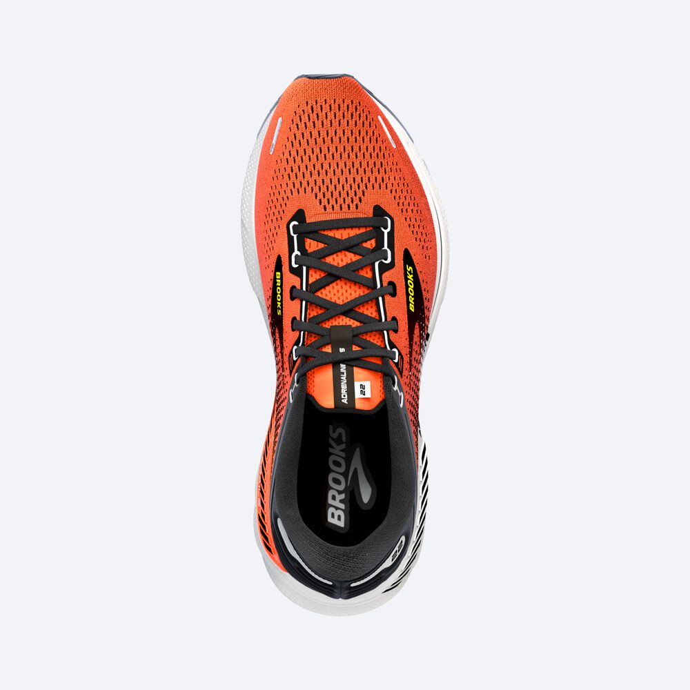 Zapatillas Running Brooks Adrenaline GTS 22 Hombre Naranjas/Negras/Blancas | Ecuador-73452