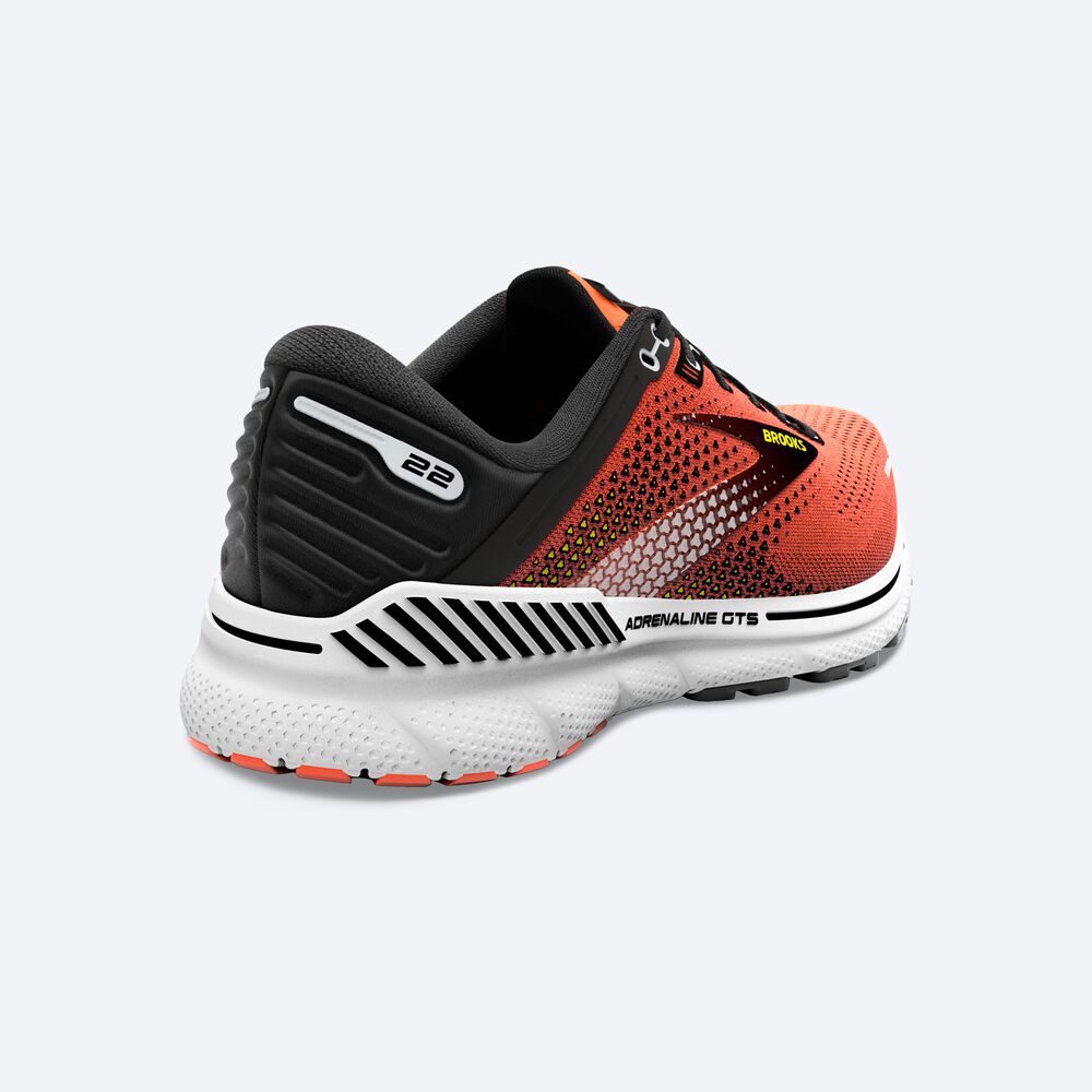 Zapatillas Running Brooks Adrenaline GTS 22 Hombre Naranjas/Negras/Blancas | Ecuador-73452