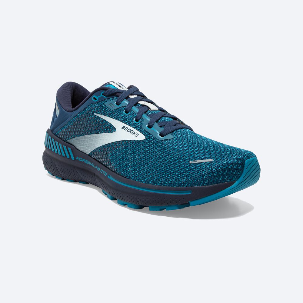 Zapatillas Running Brooks Adrenaline GTS 22 Hombre Marrones/Turquesa/Gris | Ecuador-78956