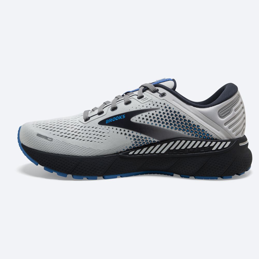 Zapatillas Running Brooks Adrenaline GTS 22 Hombre Gris/Azules | Ecuador-81740