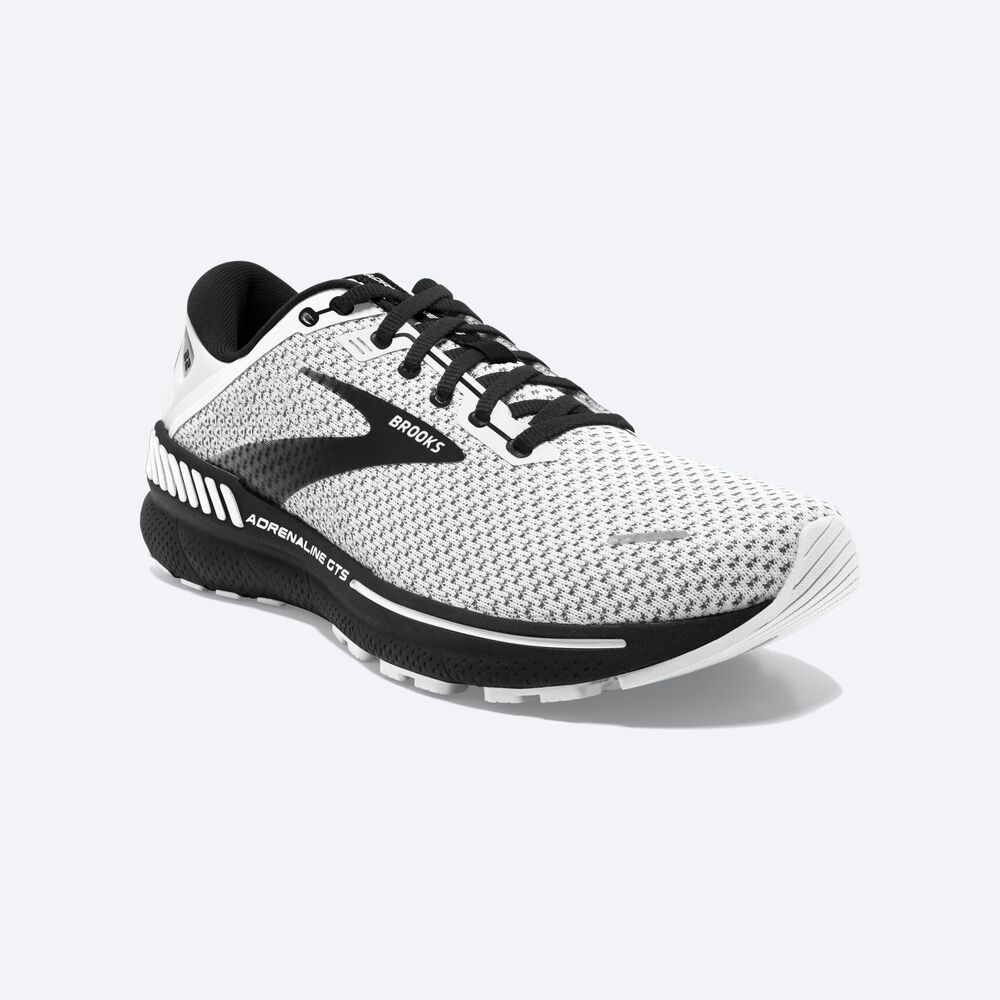 Zapatillas Running Brooks Adrenaline GTS 22 Hombre Blancas/Gris/Negras | Ecuador-82351