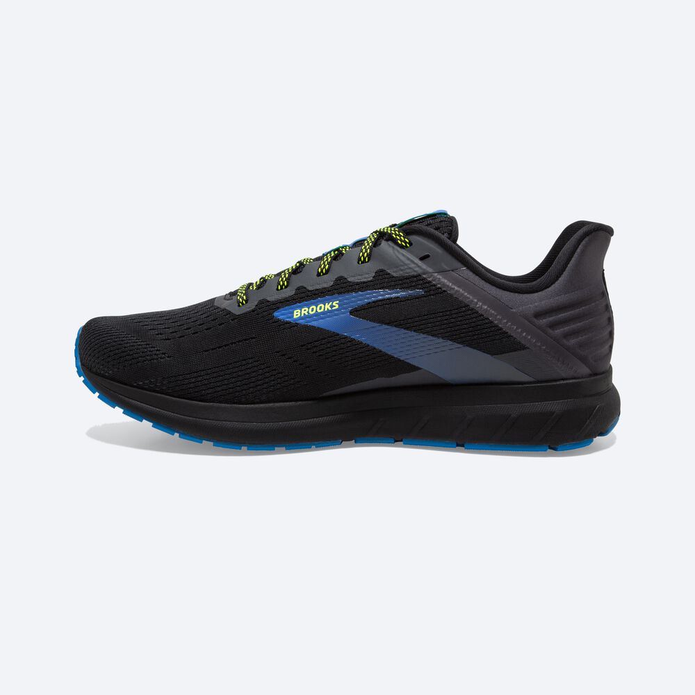 Zapatillas Running Brooks Anthem 5 Hombre Negras/Azules | Ecuador-03247