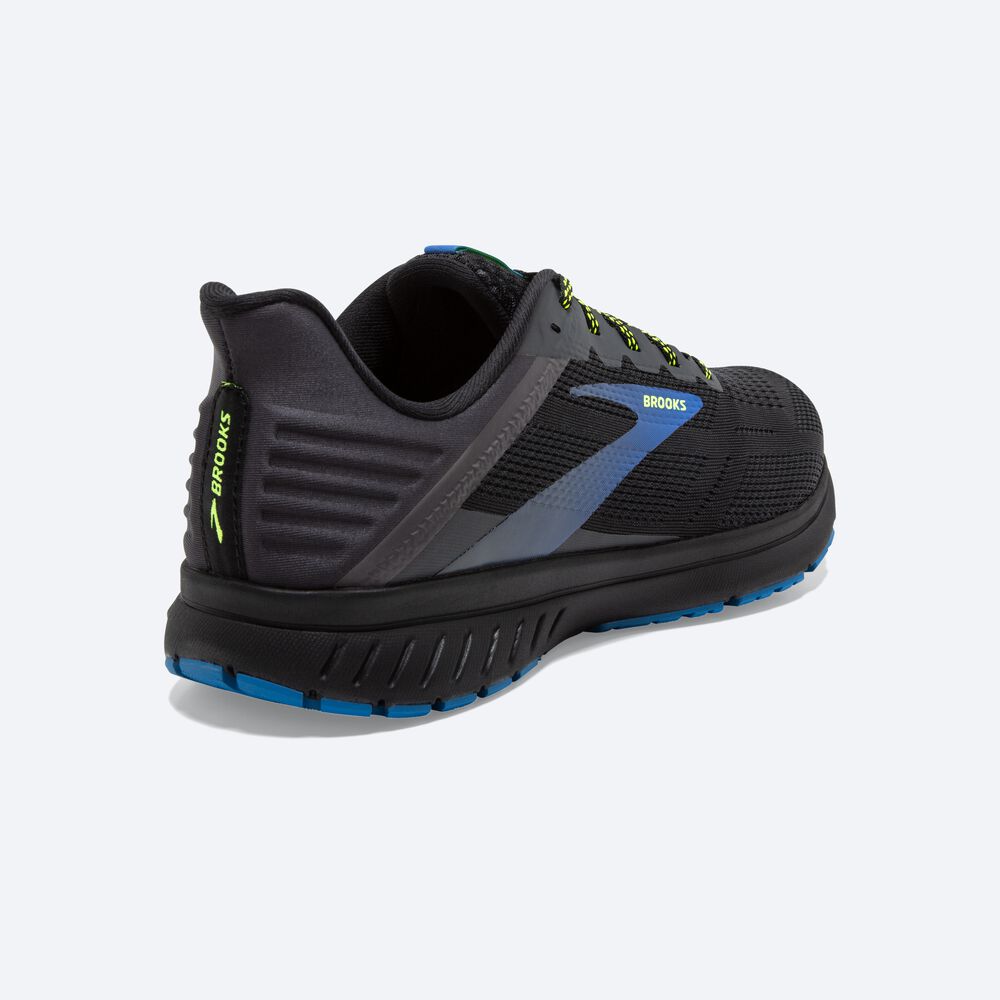 Zapatillas Running Brooks Anthem 5 Hombre Negras/Azules | Ecuador-03247