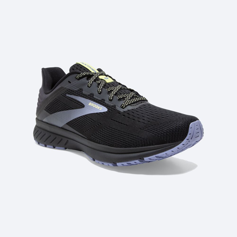 Zapatillas Running Brooks Anthem 5 Mujer Negras/Moradas | Ecuador-15372