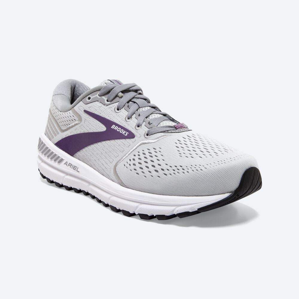 Zapatillas Running Brooks Ariel '20 Mujer Gris/Moradas | Ecuador-07184