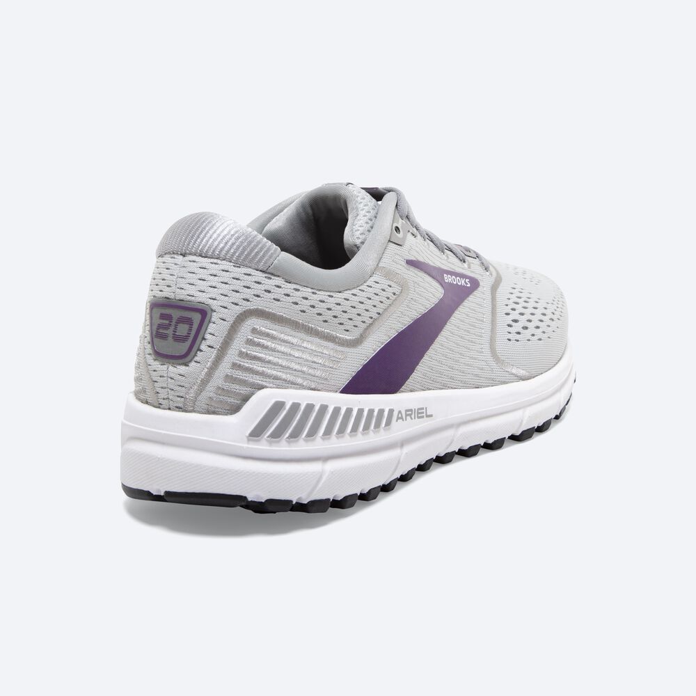 Zapatillas Running Brooks Ariel '20 Mujer Gris/Moradas | Ecuador-07184