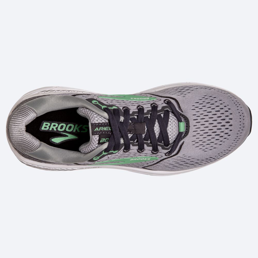 Zapatillas Running Brooks Ariel '20 Mujer Gris/Negras/Verde | Ecuador-52361