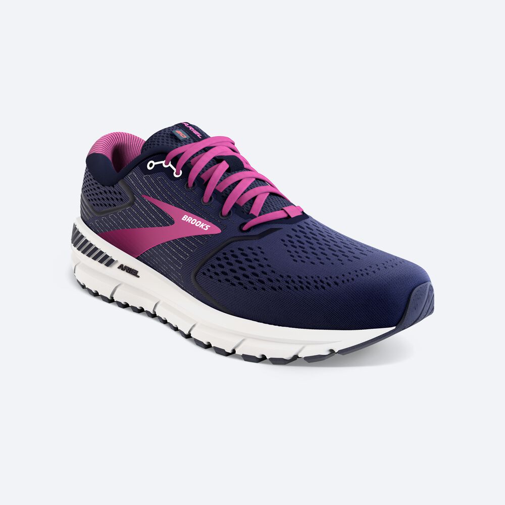 Zapatillas Running Brooks Ariel '20 Mujer Azul Marino/Blancas | Ecuador-72135