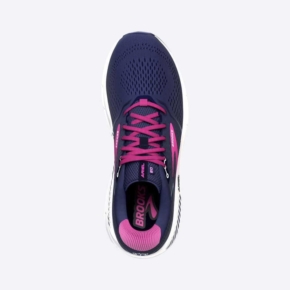 Zapatillas Running Brooks Ariel '20 Mujer Azul Marino/Blancas | Ecuador-72135